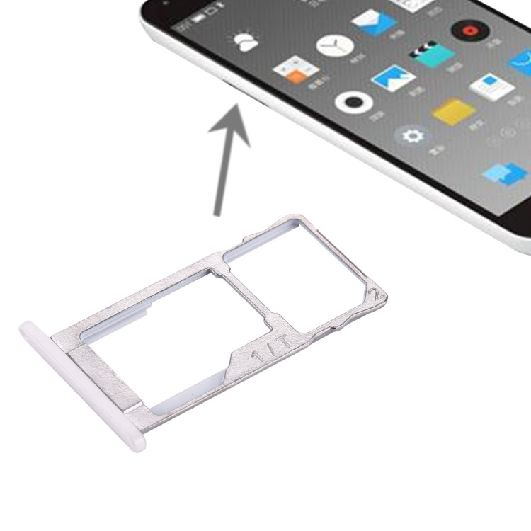 Meizu MX2 SIM + SIM / Micro SD Card Tray (White)